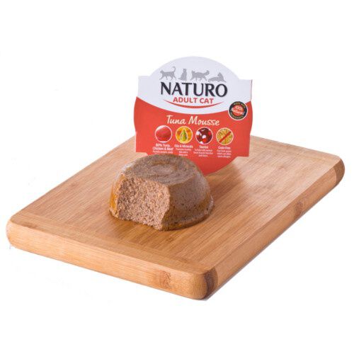 85 g Naturo Adult At&uacute;n tarrina en mousse para gatos, , large Imagen numero 1